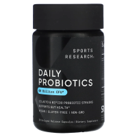 Sports Research, Daily Probiotics Delayed Release, 60 Billion CFU, 30 Veggie Capsules