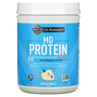 Garden of Life, MD Protein Fit, устойчивое средство для снижения веса на растительной основе, кремовая ваниль, 605 г (21,34 унции)