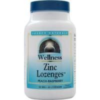 Source Naturals, Wellness Zinc пастилки (23 мг) Персик Малина 60 пастилок