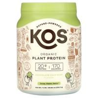 KOS, Organic Plant Based Protein, Chocolate Chip Mint, 1.3 lb (590.7 g)