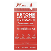 Real Ketones, Кетоновый яблочный уксус, 30 капсул