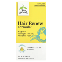 EuroPharma, Terry Naturally, Terry Naturally, Hair Renew Formula, формула восстановления волос, 60 желатиновых капсул