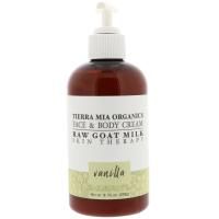 Tierra Mia Organics, Терапия кожи сырым козьим молоком, крем для лица и тела, ваниль, 8 жидких унций (226 г)