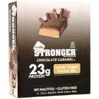 Nugo Nutrition, NuGo Stronger батончик Шоколадная карамель 12 батончиков