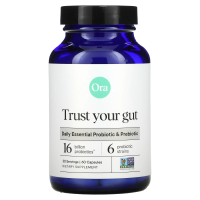 Ora, Trust Your Gut, веганская добавка с пробиотиками и пребиотиками, 60 веганских капсул