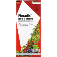 Gaia Herbs, Floradix, железо и травы, 700 мл (23 жидк. унции)