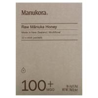 Manukora, необработанный мед манука, 100 + MGO, 10 пакетиков-стиков, 7 г (0,24 унции) каждый