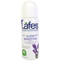 Lafe's Natural Bodycare, Soothe, шариковый дезодорант, лаванда и алоэ, 73 мл