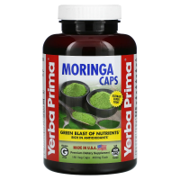 Yerba Prima, Моринга в капсулах, 400 мг, 180 растительных капсул