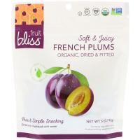 Fruit Bliss, Organic, Dried & Pitted French Plums, 5 oz (142 g)