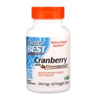 Doctor's Best, Клюква с Cranberex, 240 мг, 60 вегетарианских капсул
