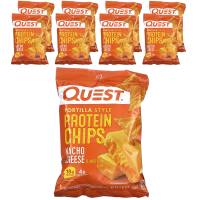 Quest Nutrition, Протеиновые чипсы по типу тортилья, сыр начо, 8 пакетиков по 32 г (1,1 унции)