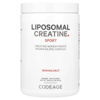 Codeage, Liposomal Creatine Sport, порошок моногидрат-фосфолипидного комплекса, без добавок, 455 г (1 фунт)