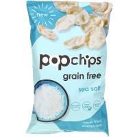 Popchips, Картофельные чипсы, морская соль, 4 унции (113 г)