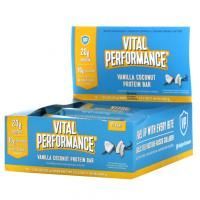 Vital Proteins, Vital Performance Protein Bar, Vanilla Coconut , 12 Bars, 1.94 oz (55 g) Each