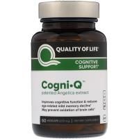 Quality of Life Labs, CognI · Q, поддержка когнитивных функций, 200 мг, 60 вегетарианских капсул