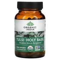 Organic India, Тулси-священный базилик, 90 вегетарианских капсул