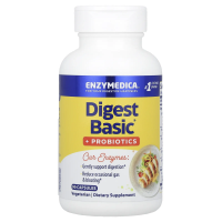 Enzymedica, Digest Basic + пробиотики, 90 капсул