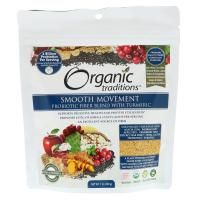 Organic Traditions, Smooth Movement Probiotic Fiber Blend with Turmeric, 7 oz (200 g)