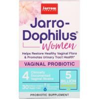 Jarrow Formulas, Jarro-Dophilus, вагинальный пробиотик, для женщин, 30 покрытых желудочно-резистентной оболочкой вегкапсул