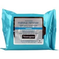 Neutrogena, Очищающие салфетки для снятия макияжа, Увлажнение, 25 влажных салфеток