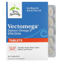 EuroPharma, Terry Naturally, Vectomega, 60 таблеток