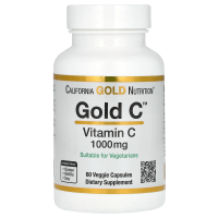 California Gold Nutrition Gold C Vitamin C, 1000 мг, 60 вегетарианских капсул