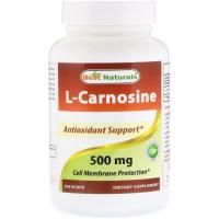 Best Naturals, L-Carnosine, 500 mg , 100 VCaps