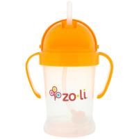 Zoli, Bot, кружка-непроливайка с соломинкой, оранжевая, 6 унций