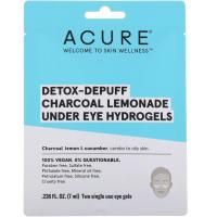 Acure, Detox-Depuff, одноразовые гидрогелевые патчи для глаз с активированным углем и лимоном, 2 шт. по 0,236 ж. унц. (7 мл)