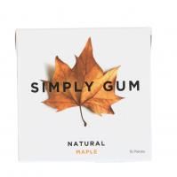 Simply Gum, Жевательная резинка, Натуральный клен, 15 штук