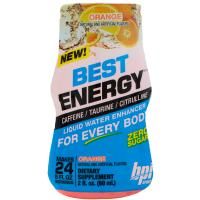 BPI Sports, Best Energy, Жидкий усилитель, апельсин, 2 ж. унц. (60 мл)