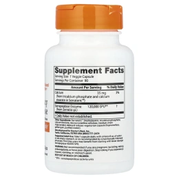 Doctor's Best, Серрапептаза с высокой эффективностью, 120000 SPU, 90 капсул в растительной оболочке