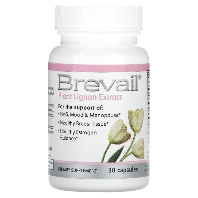 Barlean's, Brevail, Экстракт растительного лигнина, 30 капсул