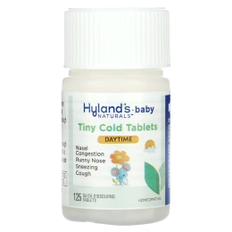 Hyland's Naturals, Для малышей, Tiny Cold, от 6 месяцев, 125 быстрорастворимых таблеток