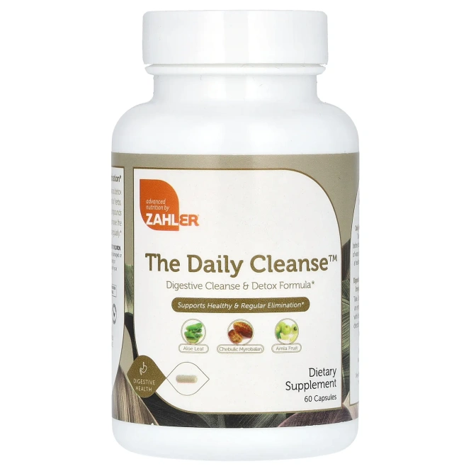 Zahler, The Daily Cleanse, ежедневное очищение, 60 капсул