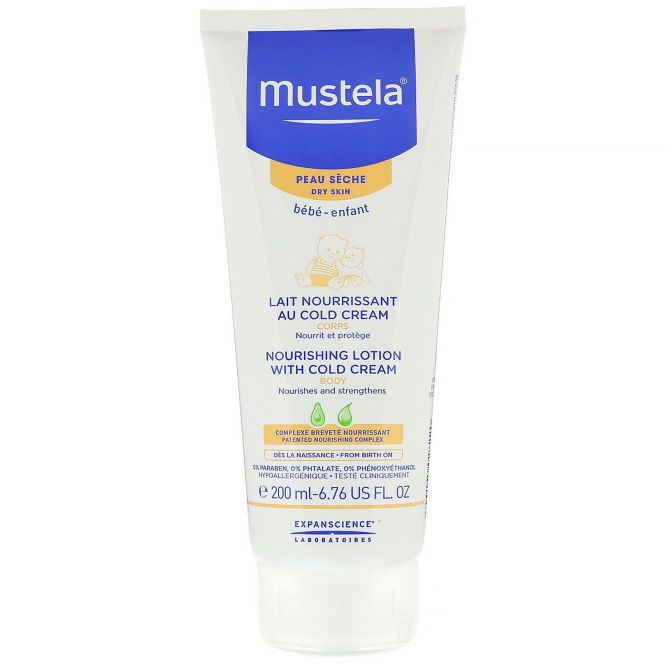 Mustela, Питательный лосьон для тела с холодным кремом, для сухой кожи малышей, 6,76 ж. унц. (200 мл)
