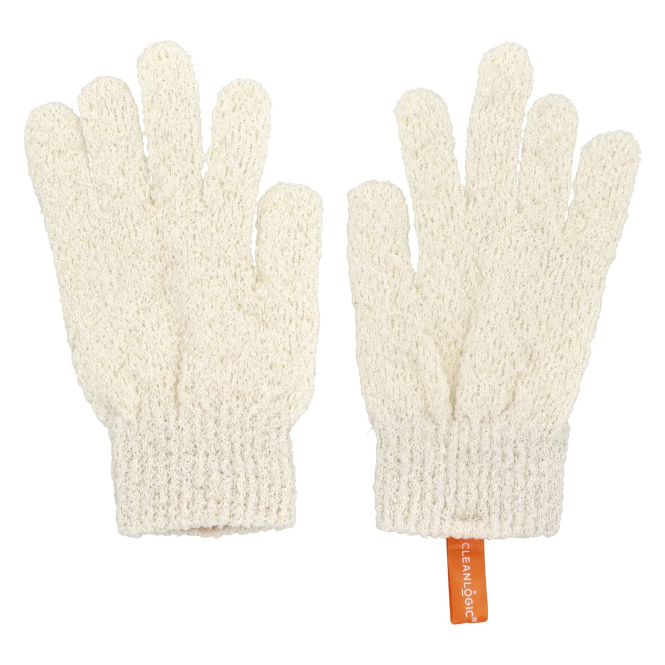 CleanLogic, Устойчивые отшелушивающие перчатки для тела, 1 пара