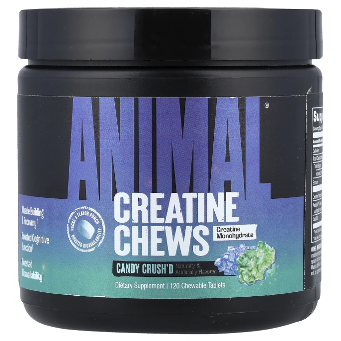 Animal, Creatine Chews, жевательная конфета, 120 жевательных таблеток