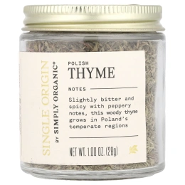 Simply Organic, Single Origin, польский чабрец, 28 г (1 унция)