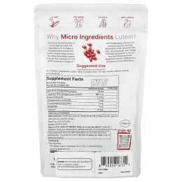 Micro Ingredients, лютеин с зеаксантином, 400 мягких таблеток
