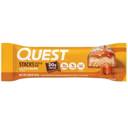 Quest Nutrition, Stacks, протеиновый батончик, соленая карамель, 4 батончика, 67 г (2,36 унции) каждый