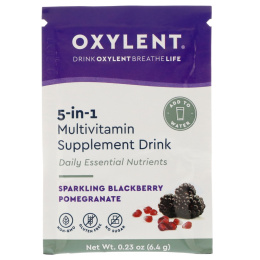 Vitalah, Oxylent, Multivitamin Supplement Drink, Sparkling Blackberry Pomegranate, 30 Packets, 0.23 oz (6.4 g) Each