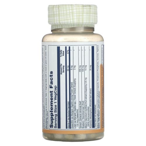 Solaray, Ультра зеаксантин, 6 мг, 30 капсул