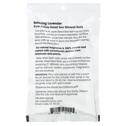 One with Nature, Dead Sea Spa, минеральные соли, расслабляющее средство, лаванда, 70 г