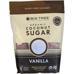 Big Tree Farms, органический кокосовый сахар с ванилью, 396 г (14 унций)