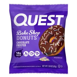 Quest Nutrition, Bake Shop Donuts, пончики для выпечки, в шоколадной глазури, 9 пончиков по 67 г (2,36 унции)