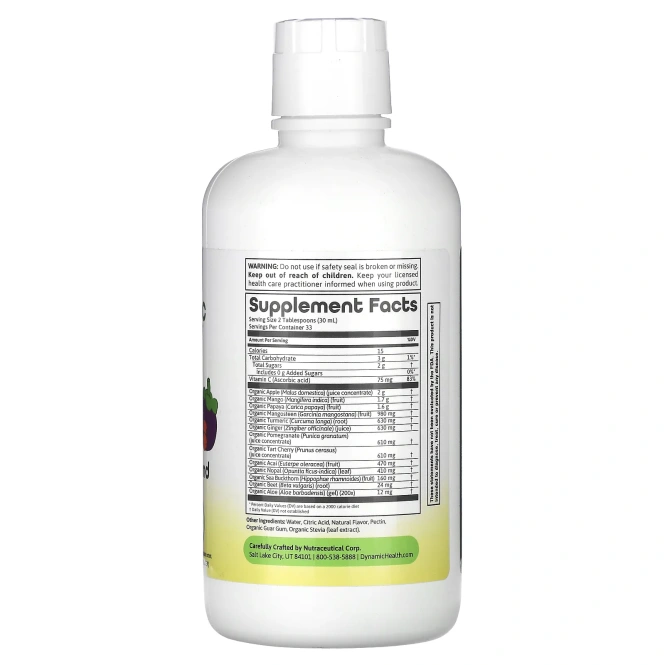 Dynamic Health, Смесь соков Nopal (сертифицированная органическая) 33,8 жидких унций