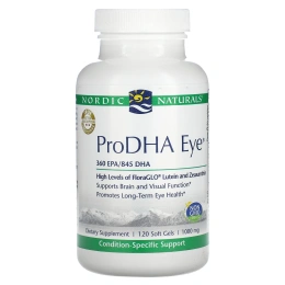 Nordic Naturals, ProDHA Eye, добавка для здоровья глаз, 1000 мг, 120 мягких таблеток
