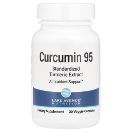 Lake Avenue Nutrition, куркумин 95, 500 мг, 30 вегетарианских капсул